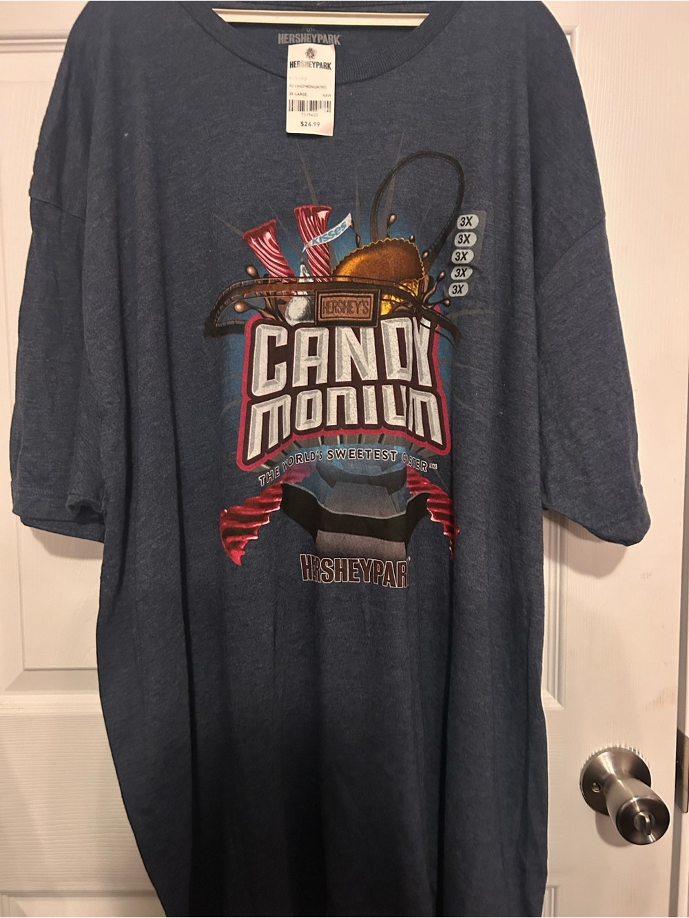 Hersheypark Candy Monium Graphic Tee - Blue - Women's Short Sleeve